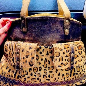 Stunning NEW Leopard/ Leather MYRA Bag